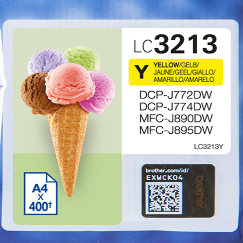 Brother LC-3213Y ink cartridge Original High (XL) Yield Yellow Brother LC-3213Y ink cartridge Original High (XL) Yield Yellow